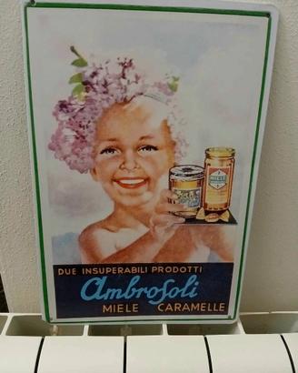 Targa in Metallo Ambrosoli MIELE