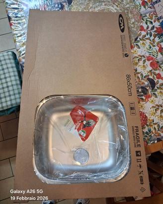 top da cucina, Lavello, alzatina 