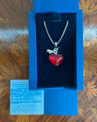 Collana Swarovski cuore rosso