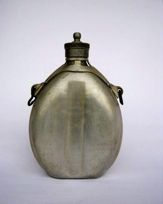Antica borraccia alluminio militare