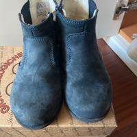 Stivaletti pelle blu taglia 24