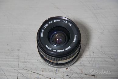 Canon FD 28mm f/2.8 S.C. + Custodia Originale