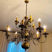 Lampadari classici ottone 15 candele