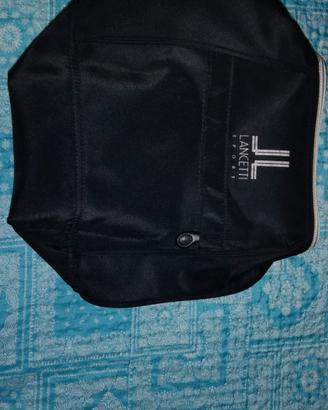 Borsello / Necessaire Lancetti Sport nero con zip