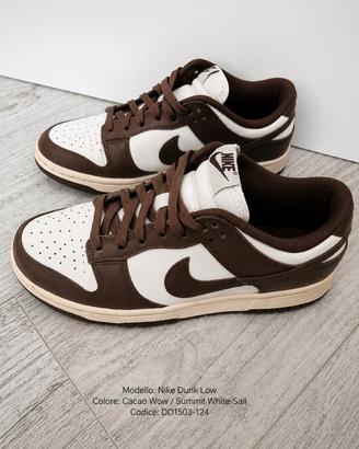 Nike Dunk Low Cacao Wow/White.