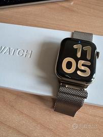 Apple watch 7 45 mm acciaio Lte oro