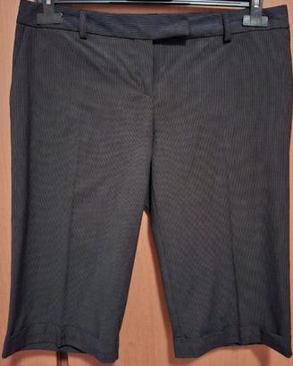 Pantaloni corti in cotone gessati Promod