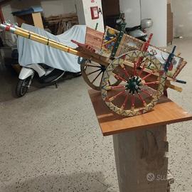 carretto Siciliano fatto a mano in legno 