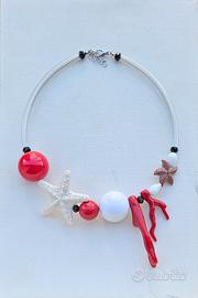 Collana Artigianale Design pezzo unico tema Mare 