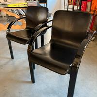 Set 4 sedie nere - Design anni 70/80