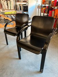 Set 4 sedie nere - Design anni 70/80