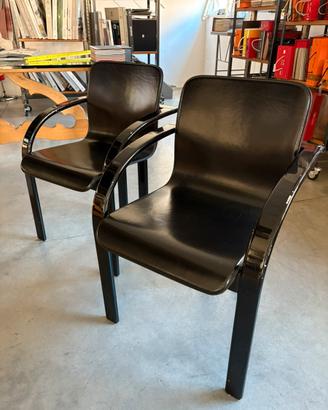 Set 4 sedie nere - Design anni 70/80