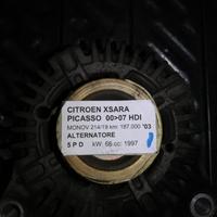 Alternatore CITROEN XSARA PICASSO 1997cc HDI 2003