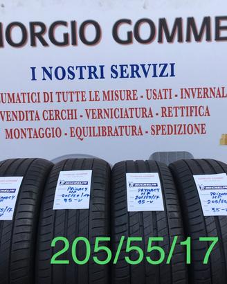 Gomme 205/55/17 Nuovee usate