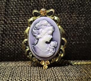 Collana Cammeo Medaglione Victorian Gothic