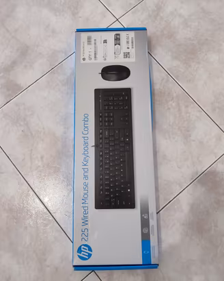 Kit Tastiera e Mouse HP225 Wired - NUOVO