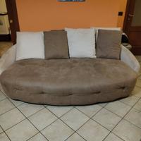 divano 3 posti design moderno ovale