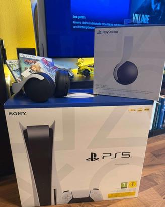 PS5 con lettore disco + SSD da 1 TB + PS VR2 + acc