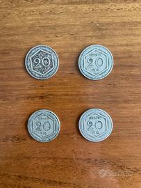 Monete 20 cent RI n. 2/1918 - n.2/1919