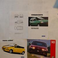 Depliant Fiat Punto Cinquecento Alfa 145