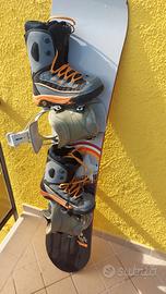 Snowboard Salomon completo +attacchi+scarponi