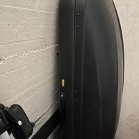 Baule Thule con barre portatutto e portabici