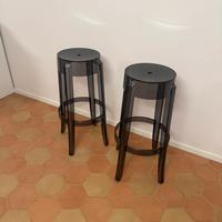Sgabelli Kartell grigio trasparente scuro