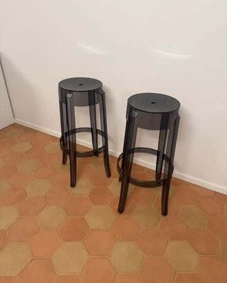 Sgabelli Kartell grigio trasparente scuro