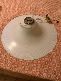 Lampada a sospensione in vetro satinato Diam 70cm