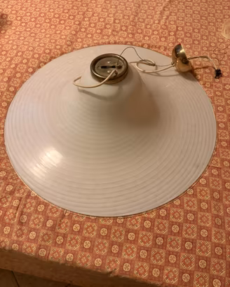 Lampada a sospensione in vetro satinato Diam 70cm