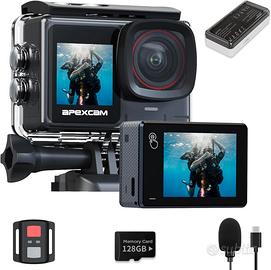 Apexcam X80pro Doppia Screen Action Cam 4K60FPS 8X