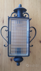 Lampada antica in ferro battuto