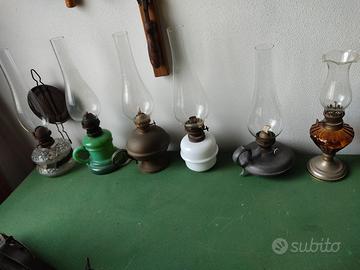 lotto lampade ad olio antiche