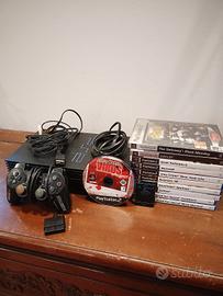 Ps2 Fat con 10 giochi + Controller, Memory e Cavi 