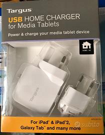 Alimentatore USB Targus 10W con prese estere nuovo