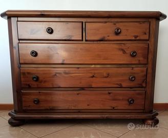 Cassettiera in legno 