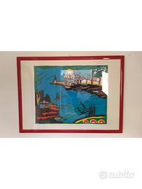 Quadro stampa litografica Remo Brindisi