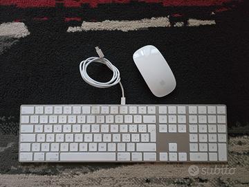 Magic Keypad e Mouse Apple bianchi