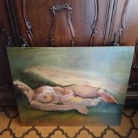 Quadro doppio su legno "Nudo" "Natura Morta"