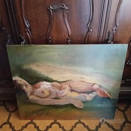 Quadro doppio su legno "Nudo" "Natura Morta"