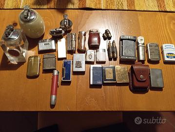 collezione di accendini vintage e Zippo 