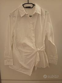 Calliope camicia bianca con nodo
