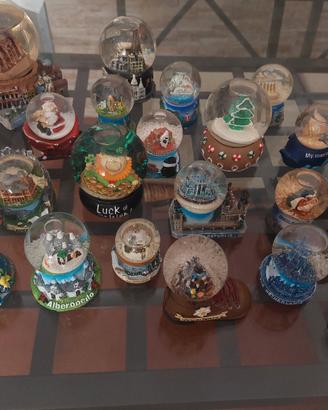 23 Palline in Vetro con Neve Souvenir