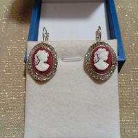 Orecchini moda cammeo stile retrò 