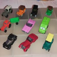 16 Macchinine Treni Moto Sorpresine Kinder anni 90