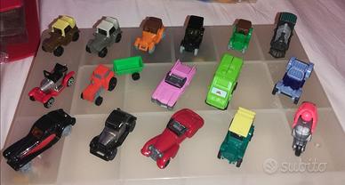 16 Macchinine Treni Moto Sorpresine Kinder anni 90