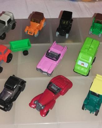 16 Macchinine Treni Moto Sorpresine Kinder anni 90