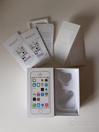 Scatola iphone 5s silver 32gb solo scatola