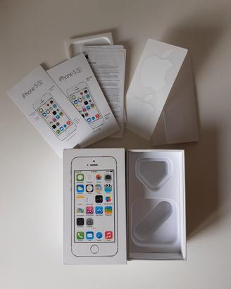 Scatola iphone 5s silver 32gb solo scatola