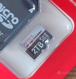 scheda micro sd da 2 TB + adattatore omaggio 